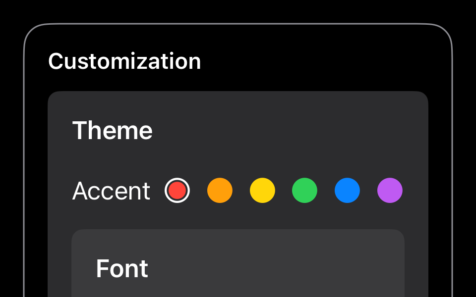 Three nested GroupBox views, with the outer group styled with an outline, and the two groups within using the default style.