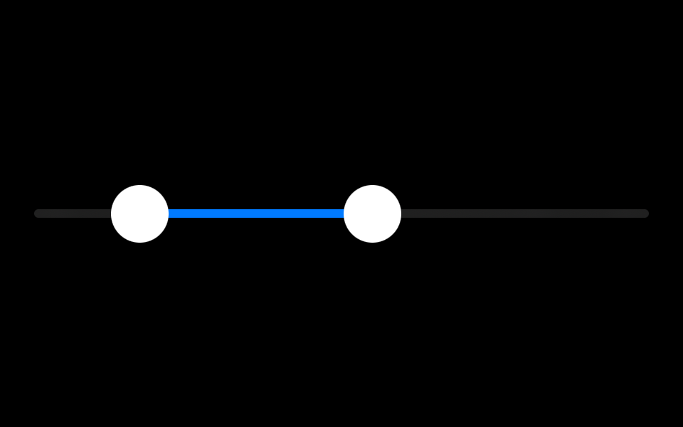 A range slider with a style similar to the built-in slider control.